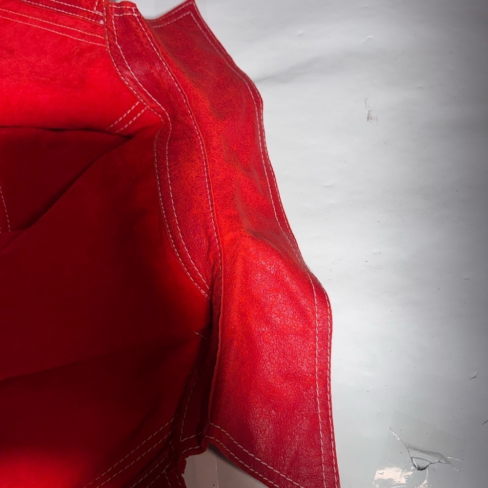 ✨ Vintage MOD Red Vinyl Jacket – Made in Taiwan ✨ - Picture 8 of 14